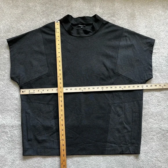 LAFAYETTE 148 MOCK NECK SHIRT W/ POCKETS SIZE XXL LAGENLOOK MODERN CHIC - Picture 6 of 7